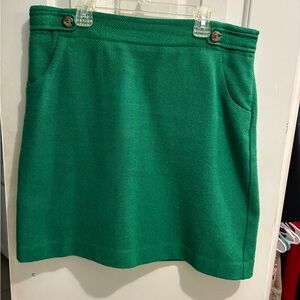 Ann Taylor Green Wool Skirt - Size 10
